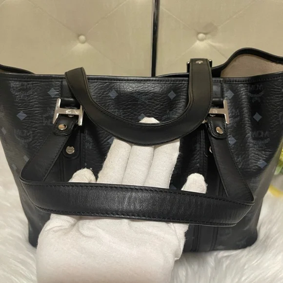 Authentic MCM Tote Black - Picture 8 of 14